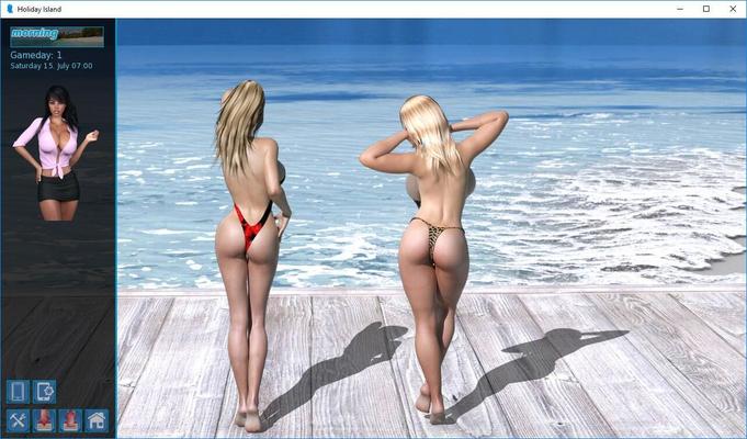 [2,32 GB] Holiday Island [INPROGRESS, V0.1.9.0 BETA MOD Guide 0.1.6.0] (DarkHound) [UNCEN] [2017, Adv, 3DCG, Date-Sim, Massagem, Milf, Biquíni, Big Boobs \ Big Breast, 