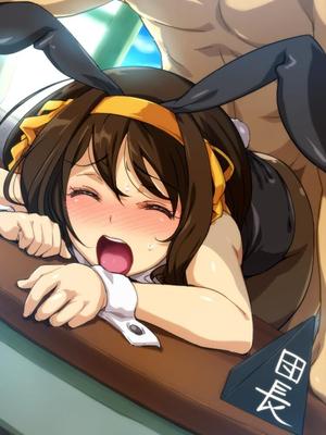 [1,63 GB] [ART] Suzumiya Haruhi No Yuuutsu / Melancolia Haruhi Suzumiya [Ptcen] [Anal, Boquete. 