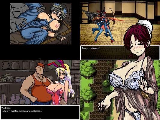 The Mercenary's Adventure [2.06C] (Takamakuran) [Cen] [2021, JRPG, Мужчина-протагонист, Девушка-монстр, Фэнтези, Большие сиськи, Дрочка, Минет, Дрочка сиськами, Глотание, Анал, Кремпай, Ахегао] [ENG]