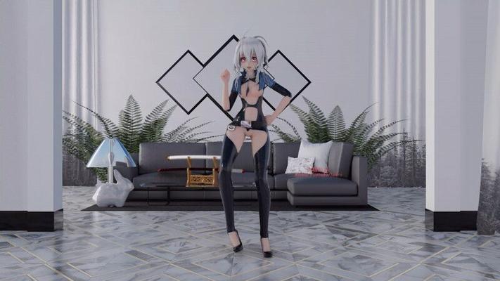 Джиули ММД / Jiuli MMD [2021, 3DCG, Стриптиз, Мастурбация, ММД 18]