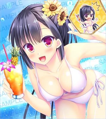 Bleu et blanc dans le ciel [1.0] (Barista Lab/Barista Lab) [Cen] [2022, Adv, Gros seins, Défloration, Branlette, Kimono, Nakadashi, École, Uniforme, Maillot de bain] [Jap]