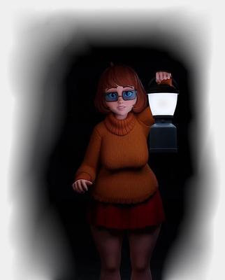 (Tenaughtygamer) Velma Gives a Minet in the Dark / Минет в темноте от Velma [2022, All Sex, Hdrip 1080p] [Eng]