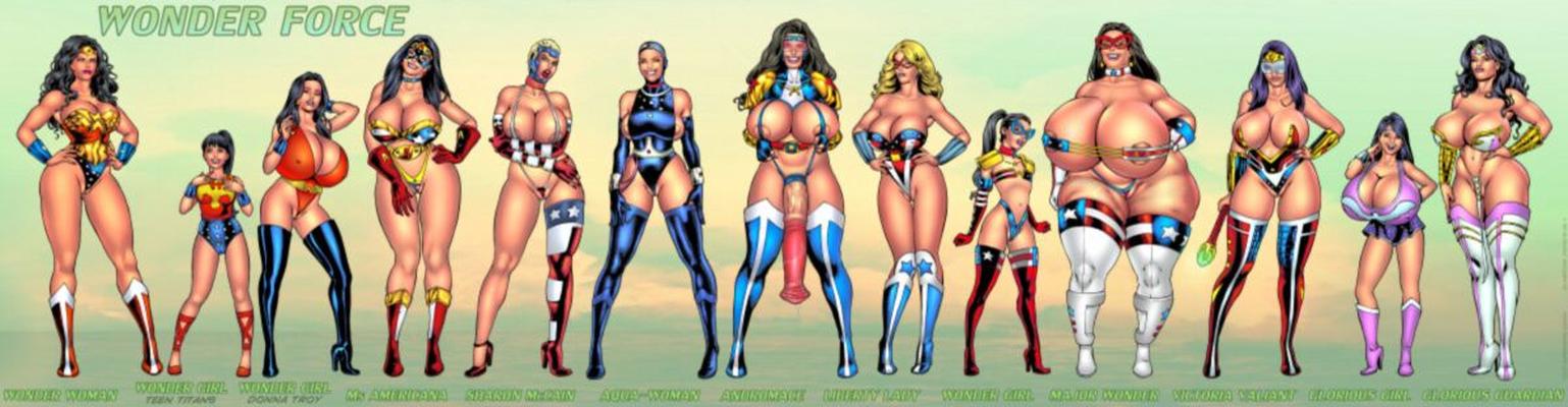 [Comix, Art] Superheroine Collection / Author's Comics and Art Collection (Superheroine) [Anal, DP, Wonder Woman, Groupe, Orgie, MILF, Mature, Gros seins, Gros cul, Grosse bite, Monstres, BDSM, ESCLAVAGE, HARDY][ 