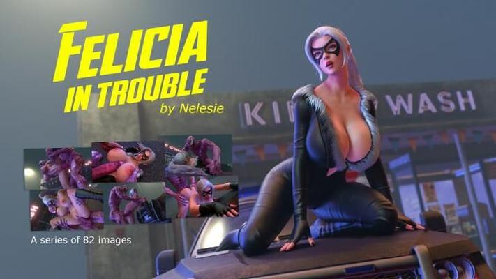 [Комикс] Felicia in Trouble (Nelesie) [3DCG, FEMALE, MALE, MONSTER, Action, SUPERHERO, ANAL, MASTURBATION, CUMSHOT, Creampie, Orgasm, Huge Tits, Big Dick, Nice Ass, Cuckold] [JPG]