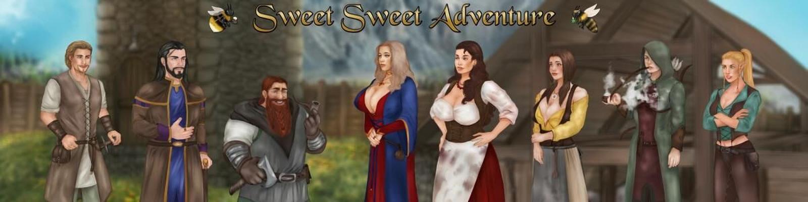 Sweet Sweet Adventures [Inprogress, 0.3.2.0] (Honeybeer) [unken] [2022, ADV, Herói Masculino, Bigtits, Romance, Grupo, Raio X, Boquete] [Rus Eng]