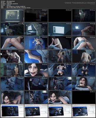 (FatCat) Ada presa [2023, 3DCG, Animação, Anal, Creampie Anal, Bondage, Vaginal, Resident Evil, Ada Wong, Mr.