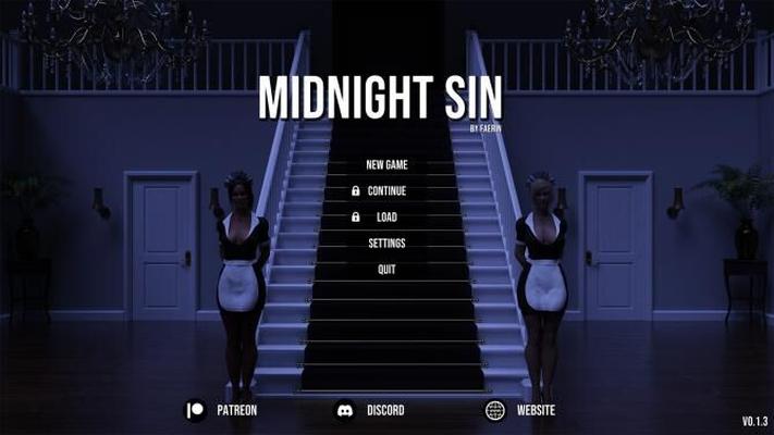 Midnight Sin [Inprogress, 0.1.3] (Faerin) [unken] [2023, Adv, 3DCG, MÄNNLICHER PROTAGONIST, MILF] [Rus Eng]