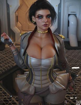 [Verschiedenes] Rude Frog Art Collection Amari, Mercy, Loba, Chun Li, Ellie (Tlou), Lara Croft, Miranda, Samus Aran, Tifa, Tracer, Yennefer] [PNG, JPG]