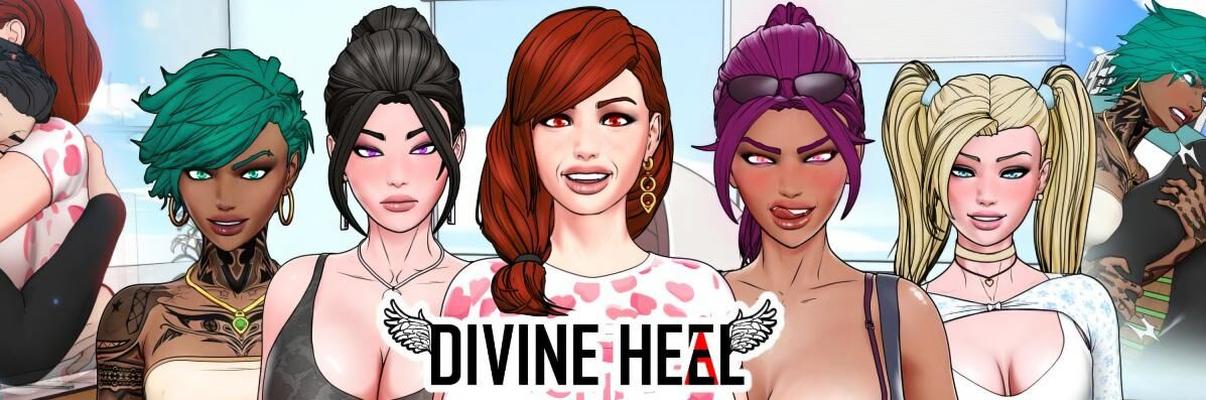 Divine Heel [InProgress, 0.1] (Eroniverse) [uncen] [2023, ADV, 3DCG, Animation, Sandbox, Male Protagonist, Harem, Island, Big tits/Big Breasts, Big Ass, Corruption, MILF, Dating Sim, Ren'Py] [rus]