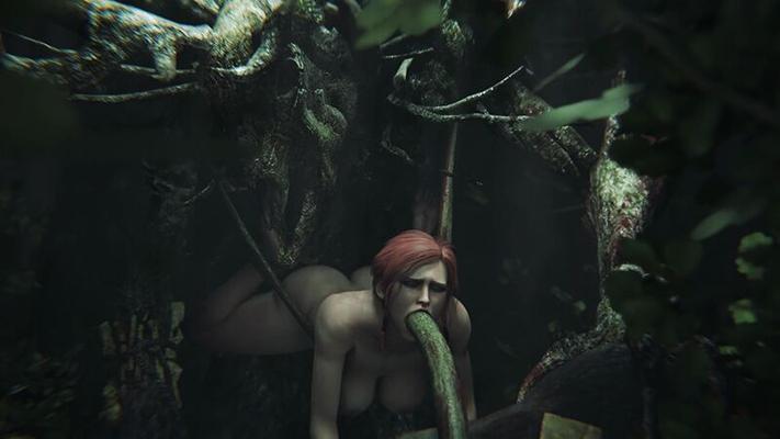 Triss And Leshen (ZMSFM) [2024, 3DCG, Animé, Parodie, Monstre, Sexe vaginal, Sexe Oral, Voix, WEBRip] [2160p]