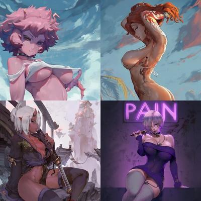 [ART] Cutesexyrobutts Collection / Сборник работ Cutesexyrobutts (2017-2024) [большая задница, большая грудь, бикини, групповой секс, эльфийка, лесбиянка, нижнее белье, девушки-монстры, чулки, толстые] [JPG] [англ]