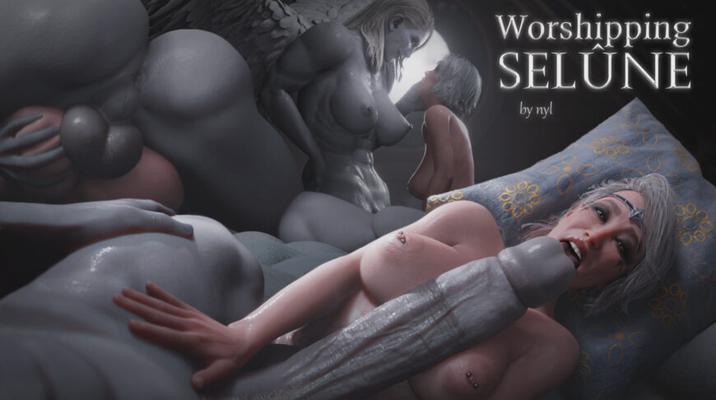 Worshiping Selune (Nyl) [2024, 3DCG, Futa, Trans, Oralsex, Analsex, Animiert, Vaginalsex, Parodie, gesprochen, WEBRip] [2160p]